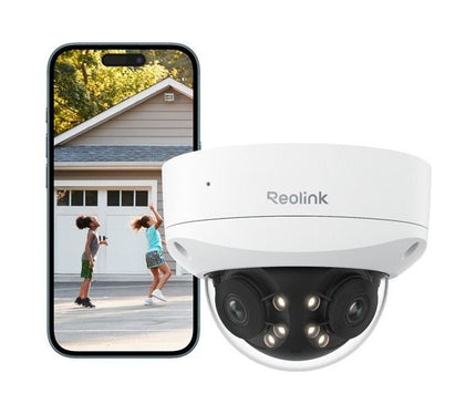 Reolink P737-A, 8MP 4K/8MP UHD IK10 Dual-Lens 4K Dome Camera, Vandal-Resistant, PoE
