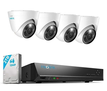 Reolink Reolink RLK8-1200D4-A-4MM, système de sécurité PoE 12MP avec images couleur 24/7