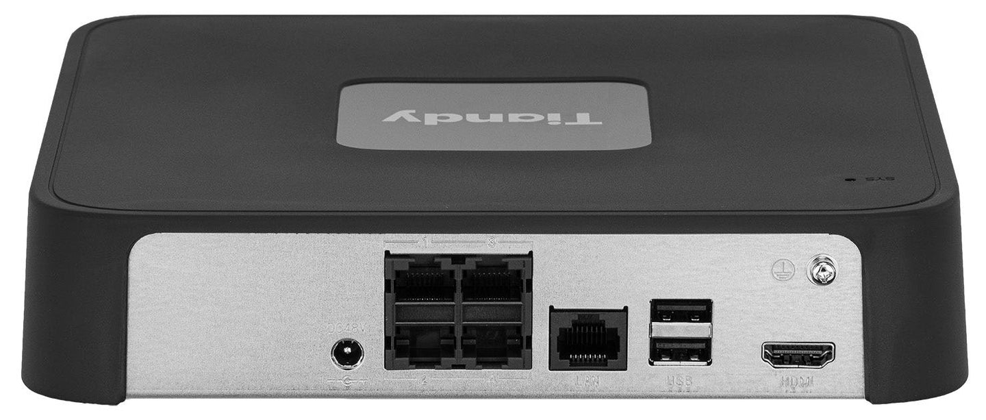 Tiandy TC-R3105, Netzwerk-Videorekorder, HDMI, 4x PoE, max. 6MP, Spark-Serie