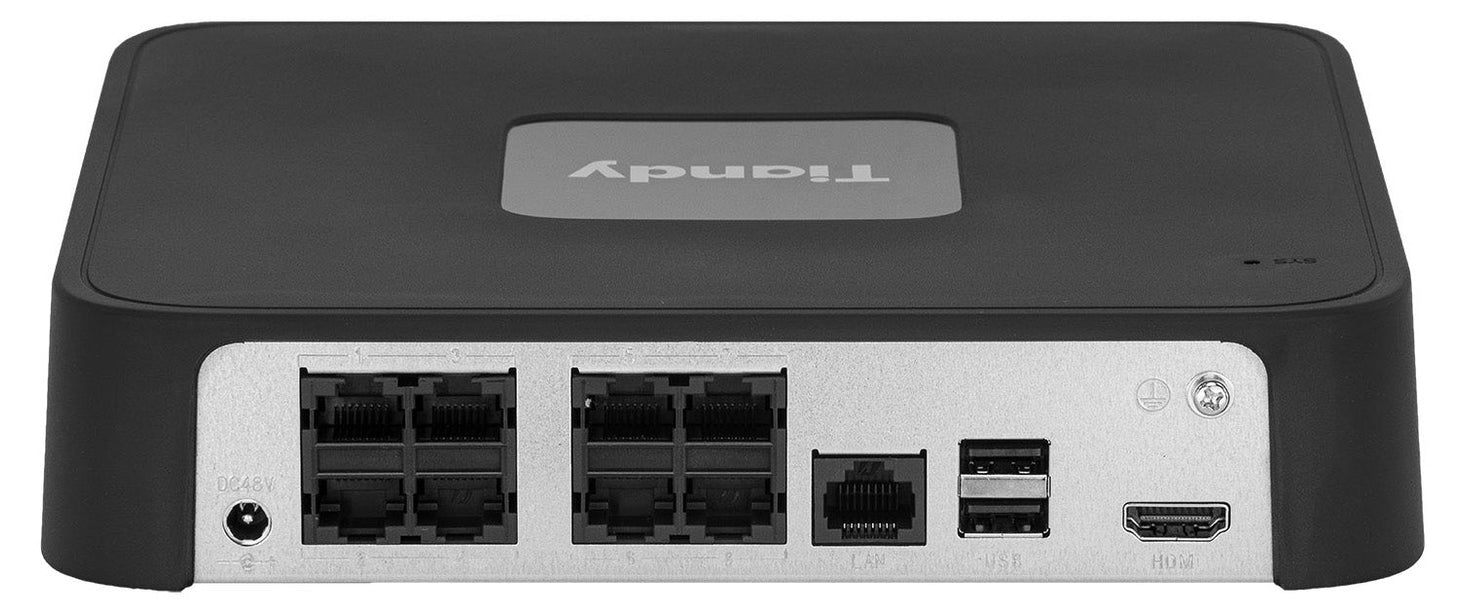 Tiandy TC-R3110, Netzwerk-Videorekorder, HDMI, 8x PoE, max. 6MP, Spark-Serie