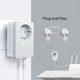 TP-Link TP-Link Powerline Adapter 1000 Mbps set met contactdoos