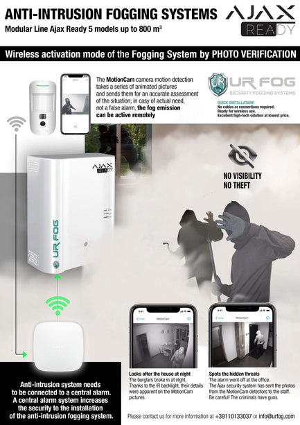 URFOG URFOG FPU03ESM800A Fog machine Ajax Ready up to 800m3